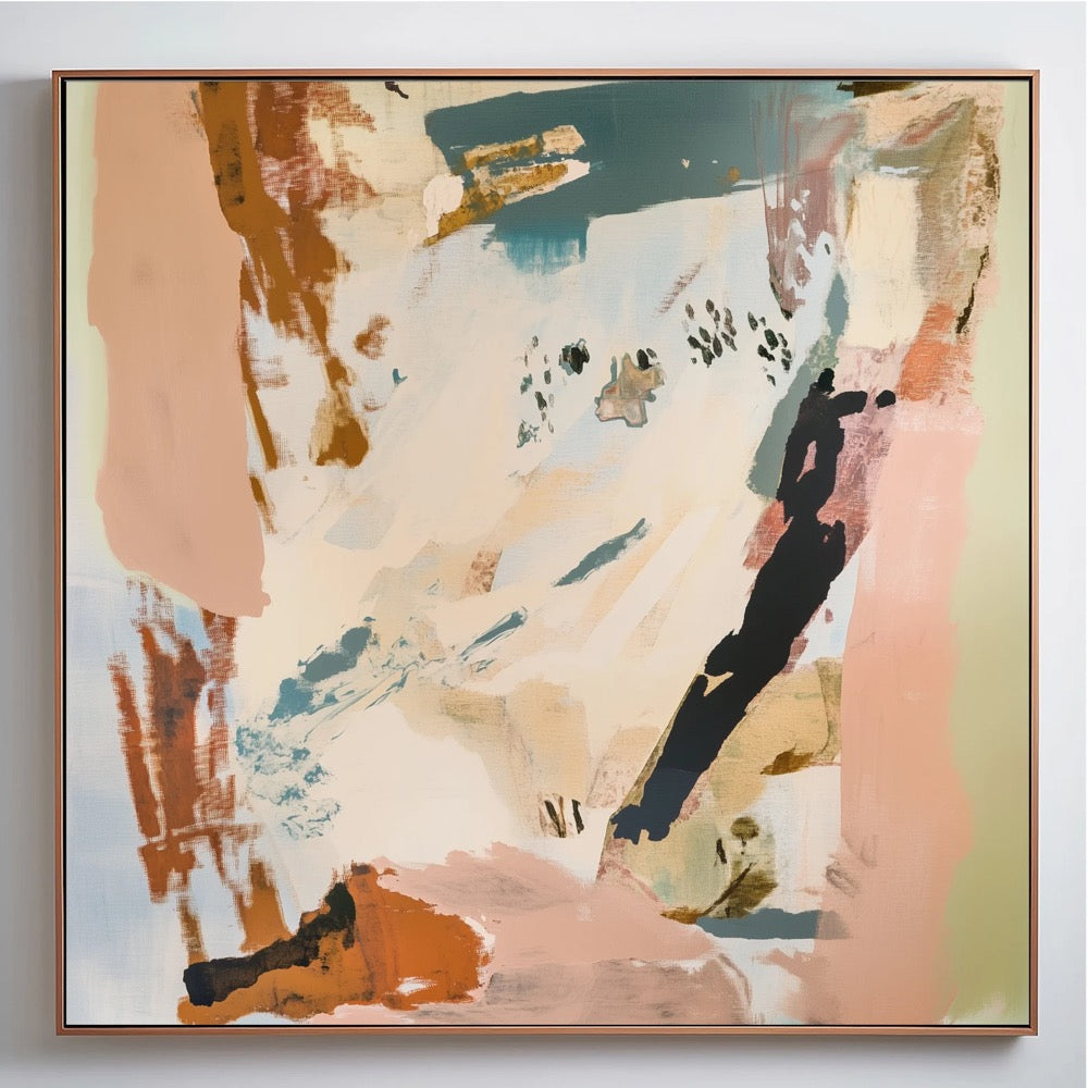 Large Earth Tones Minimalism Wall Art - Modern Painting for Home Decor - Contemporary Art Minimalism Wall Decor, Large Abstract